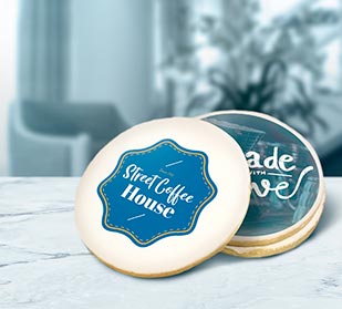 Custom Printed Round Cookies